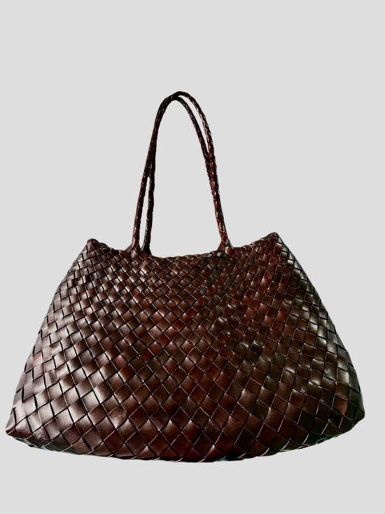 Dragon Diffusion Handbags - Dragon Diffusion Santa Croce Big in Dark Brown